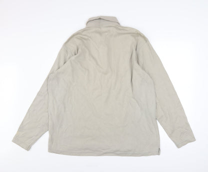 Mens UK Size L Marks and Spencer Grey Henley Sweatshirt