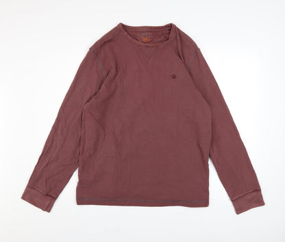Mens UK Size M FatFace Brown Pullover Sweatshirt