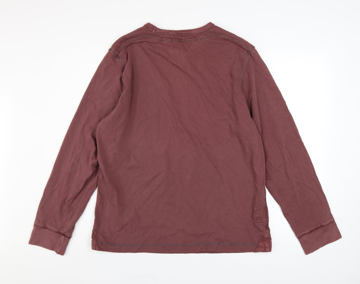 Mens UK Size M FatFace Brown Pullover Sweatshirt