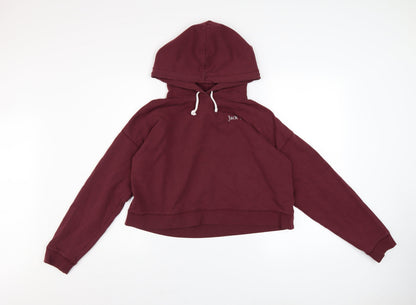 Womens UK Size 16 Jack Wills Red Pullover Hoodie
