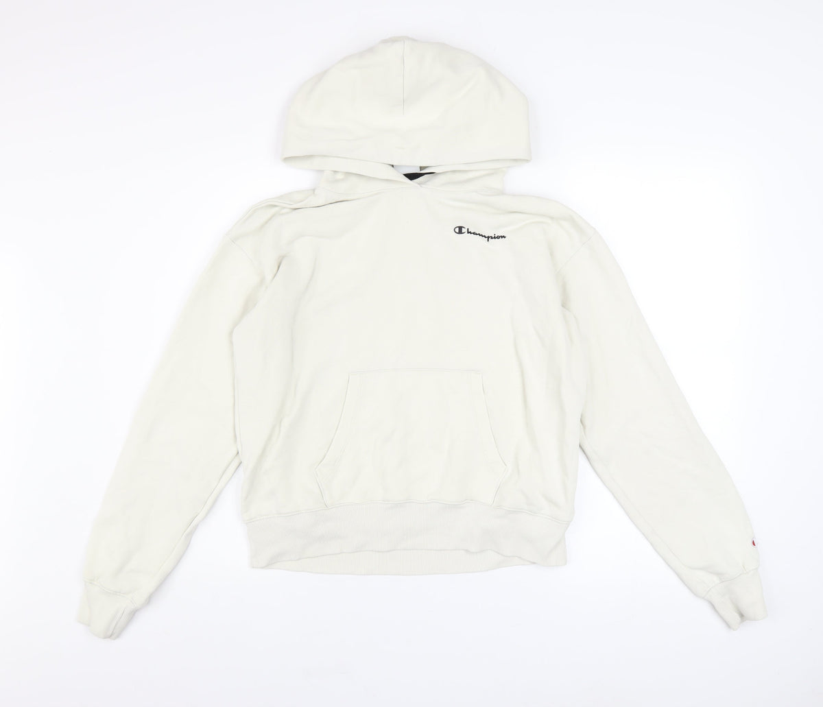Womens UK Size L Champion White Pullover Hoodie