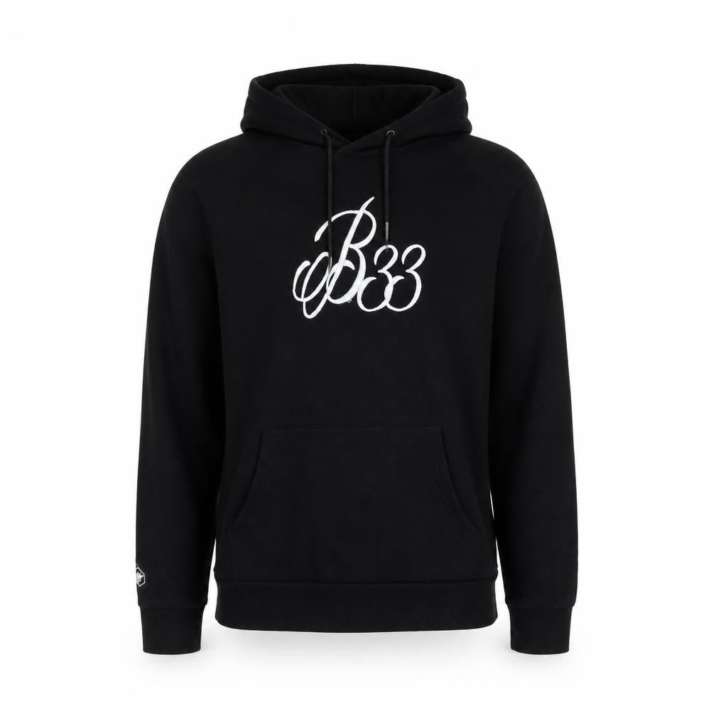Mens UK Size M Bee Inspired Black Pullover Hoodie