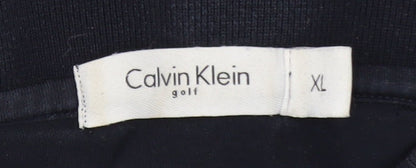 Calvin Klein Golf Men's Black XL Polo Shirt Short Sleeve Cotton