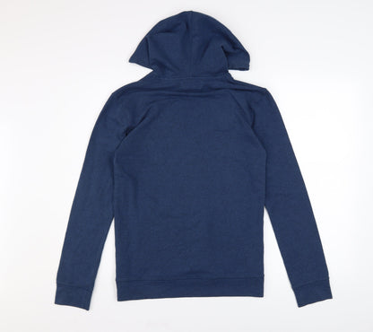 Mens UK Size S Topman Blue Pullover Hoodie