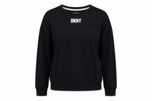 Womens UK Size S DKNY Black Pullover Sweatshirt