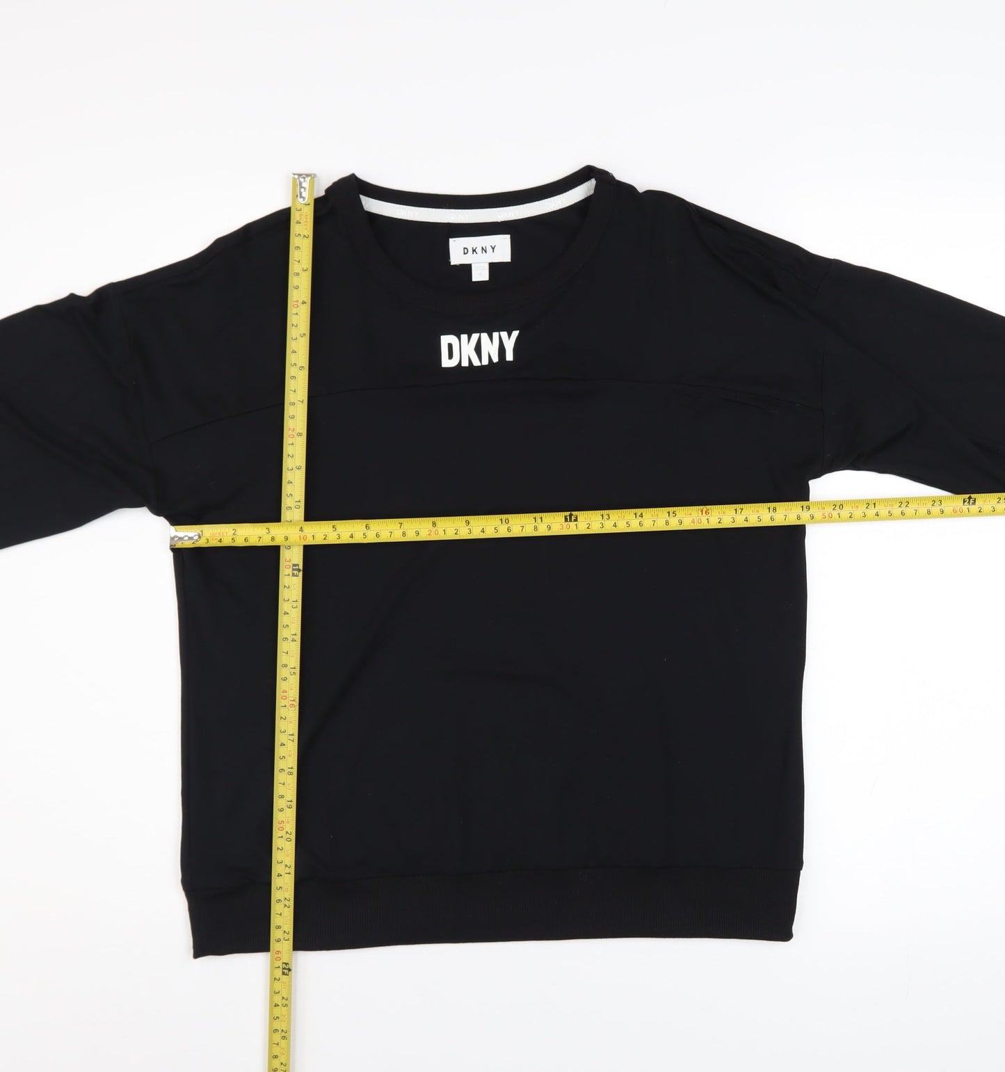 Womens UK Size S DKNY Black Pullover Sweatshirt