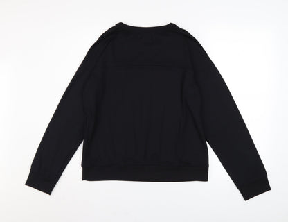 Womens UK Size S DKNY Black Pullover Sweatshirt
