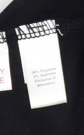 Womens UK Size S DKNY Black Pullover Sweatshirt