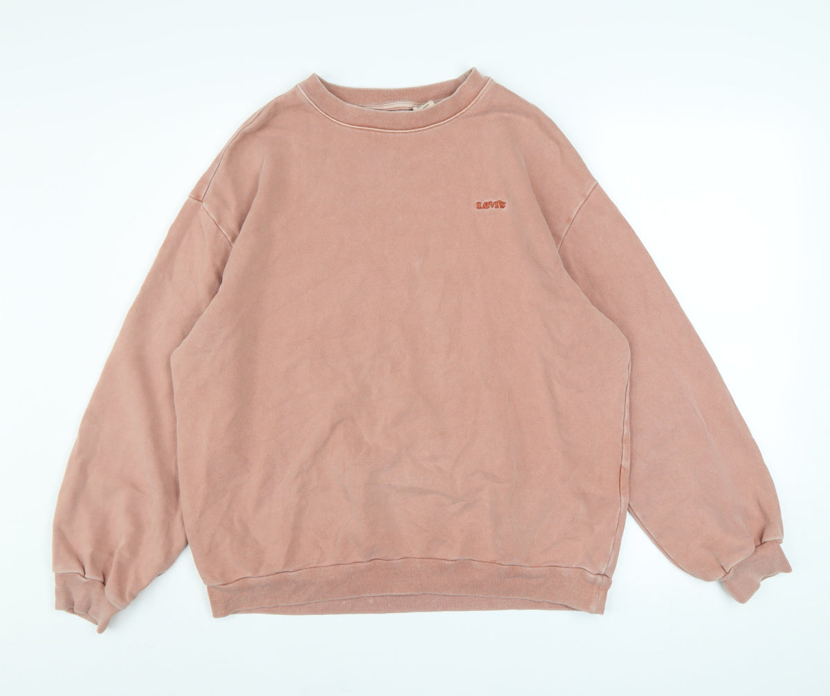 Mens UK Size XS Levi's Pink Pullover Sweatshirt