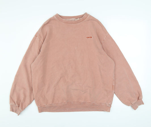 Mens UK Size XS Levi's Pink Pullover Sweatshirt