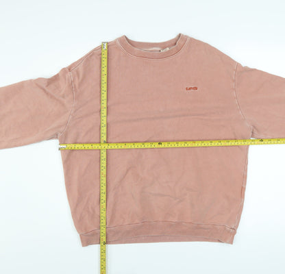 Mens UK Size XS Levi's Pink Pullover Sweatshirt