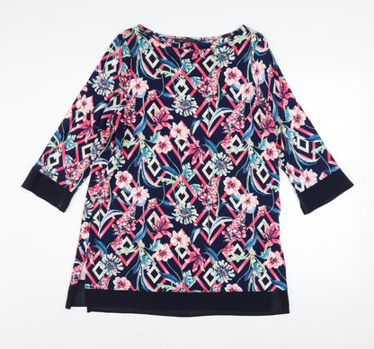 Marks and Spencer Women’s Multicoloured Floral Tunic Blouse UK 14