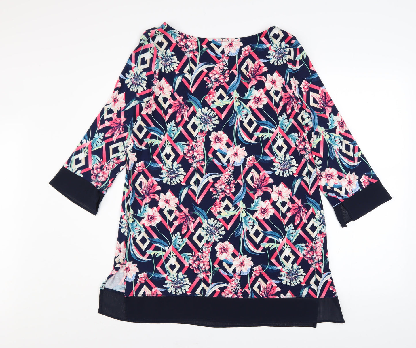 Marks and Spencer Women’s Multicoloured Floral Tunic Blouse UK 14