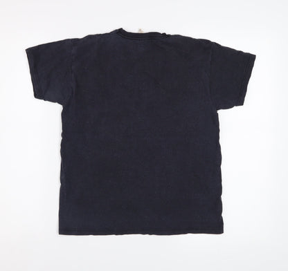Fruit of the Loom Girls Black Sloth Graphic Cotton T-Shirt 9-11 Years