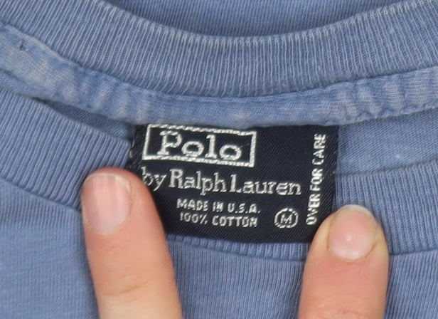 Mens UK Size M Ralph Lauren Blue  T-Shirt