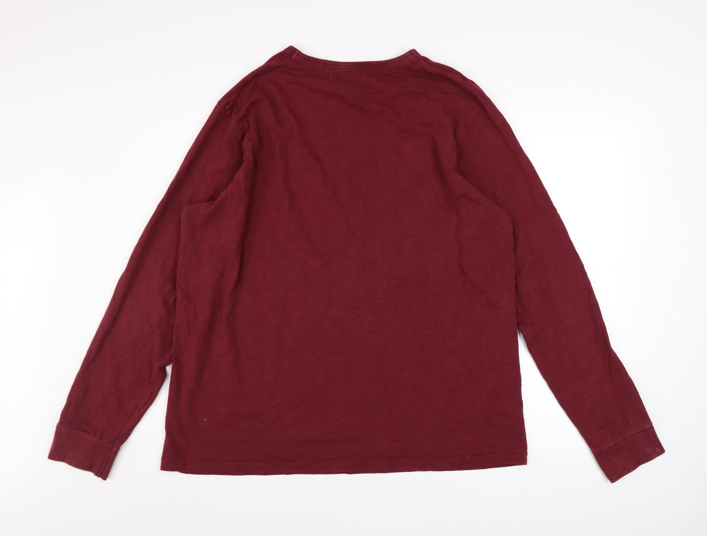 Mens UK Size XL M&Co Red Pullover Sweatshirt