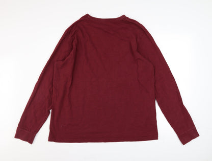 Mens UK Size XL M&Co Red Pullover Sweatshirt