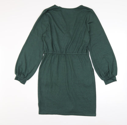 Louche Women’s Green Long Sleeve Wrap Dress UK 10
