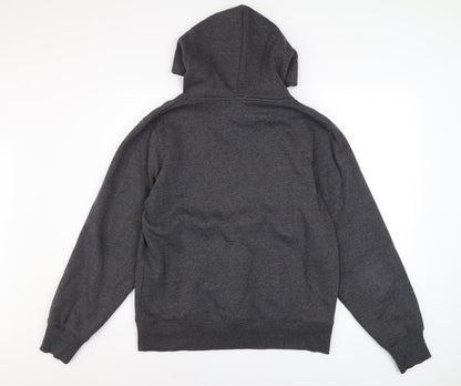 Mens UK Size M Kangaroo Poo Grey Pullover Hoodie