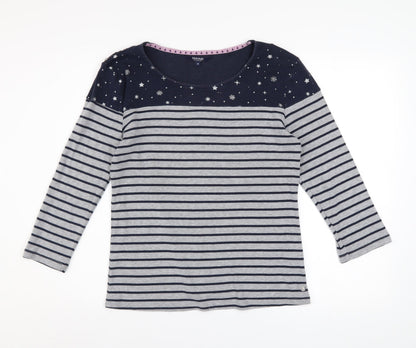 Womens UK Size 16 Maine New England Grey Pullover Sweatshirt