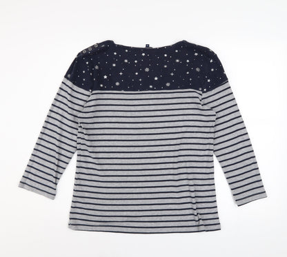 Womens UK Size 16 Maine New England Grey Pullover Sweatshirt