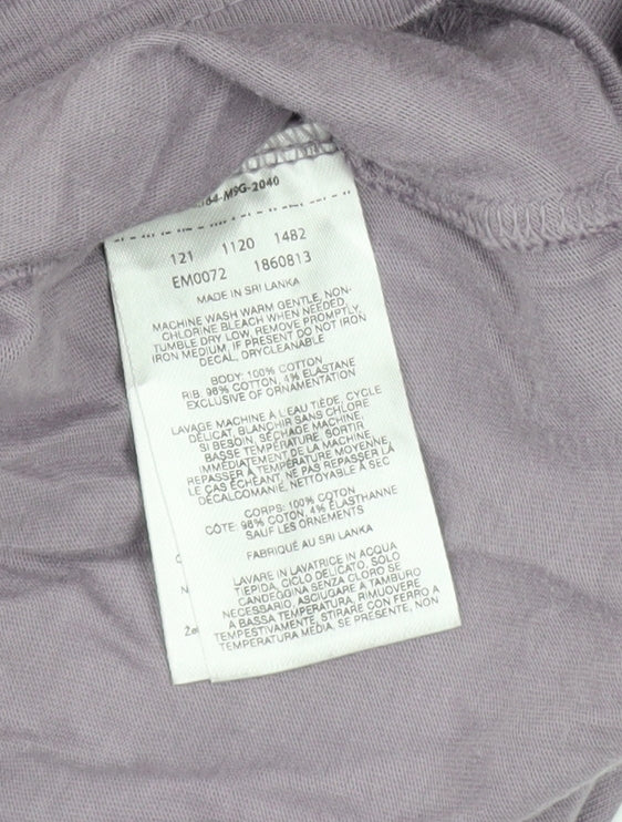 Columbia Men Purple Long Sleeve Cotton Outdoor Graphic Top Size S