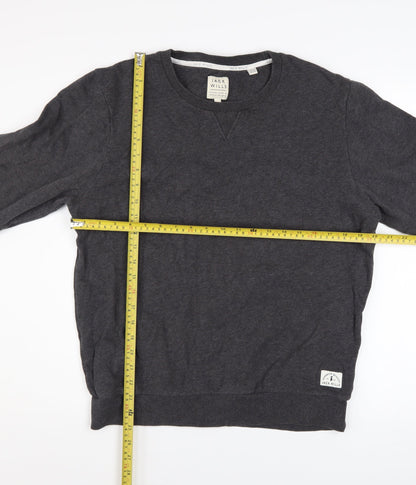 Mens UK Size M Jack Wills Grey Pullover Sweatshirt