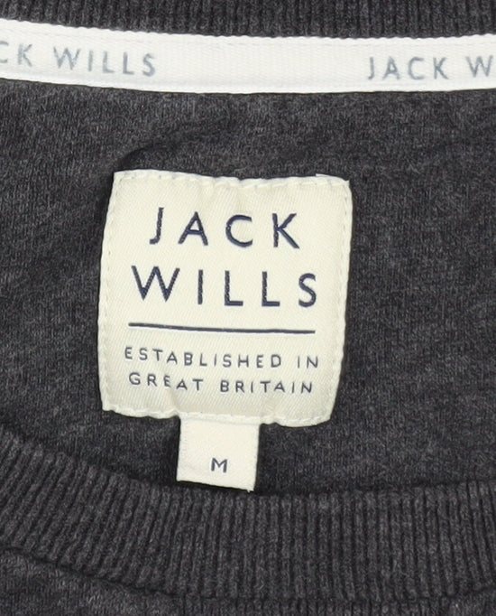 Mens UK Size M Jack Wills Grey Pullover Sweatshirt
