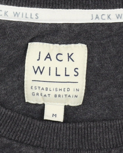 Mens UK Size M Jack Wills Grey Pullover Sweatshirt