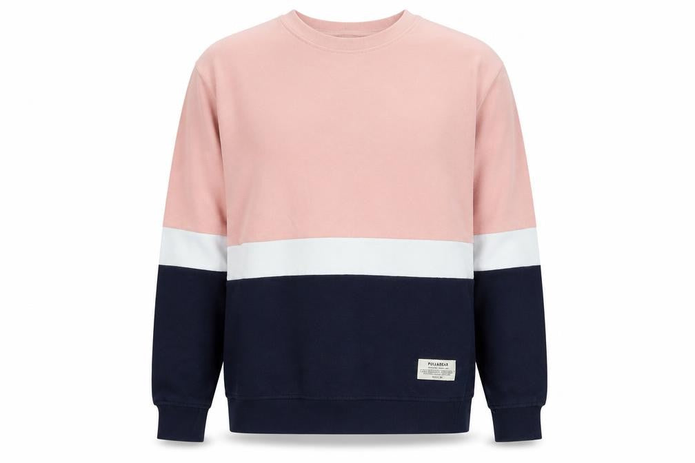 Mens UK Size L Pull & Bear Multicoloured Pullover Sweatshirt