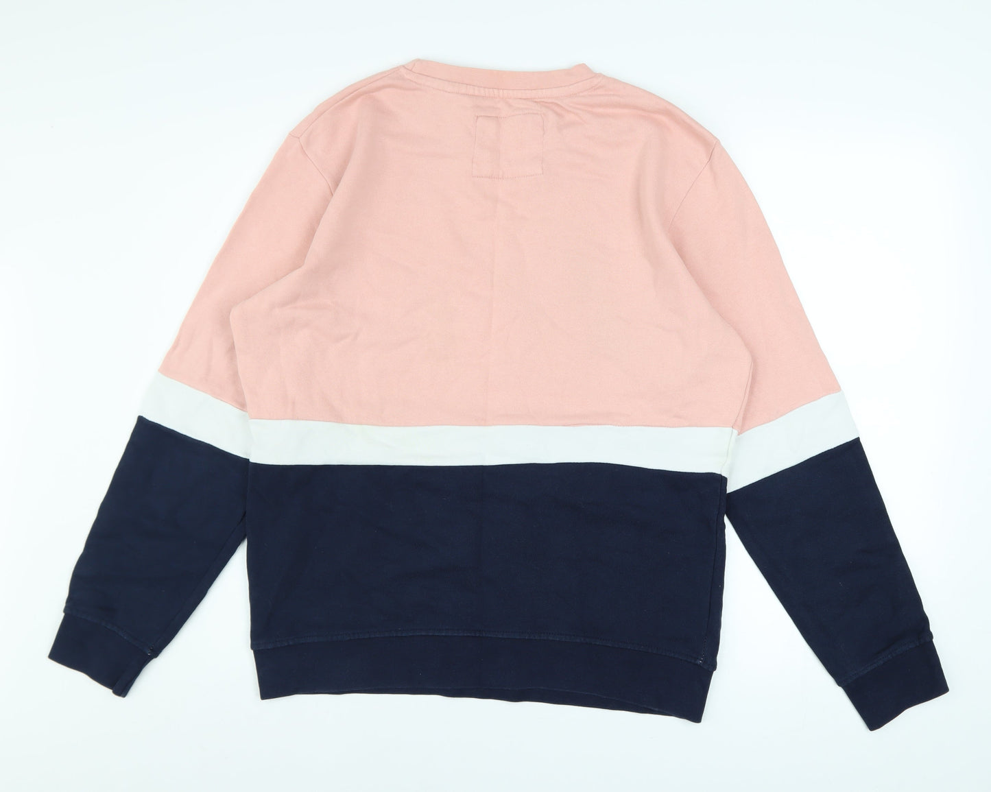 Mens UK Size L Pull & Bear Multicoloured Pullover Sweatshirt
