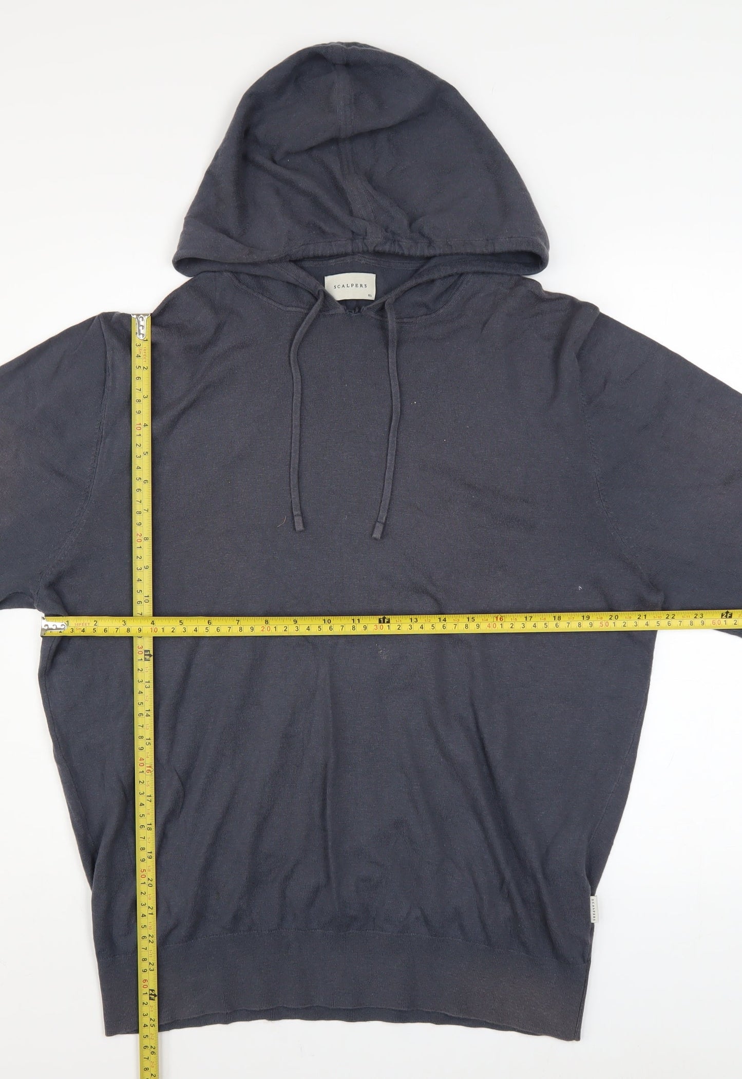 Mens UK Size XL Scalpers Black Pullover Hoodie