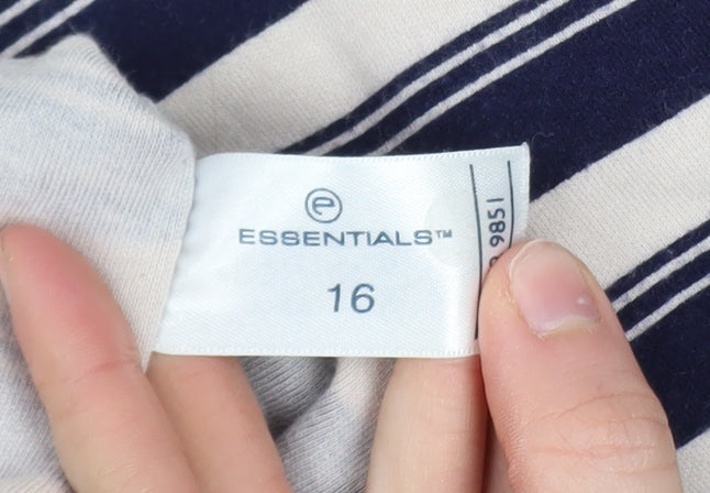 Womens UK Size 16 Essentials Blue Pullover Sweatshirt
