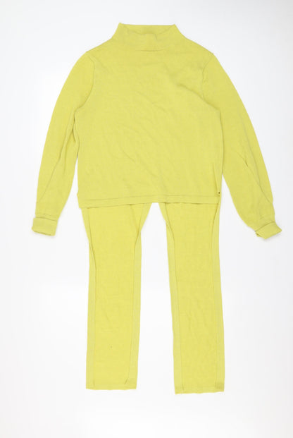Marks and Spencer Women’s Yellow Roll Neck Jumper Size 6 Lightweight Knit