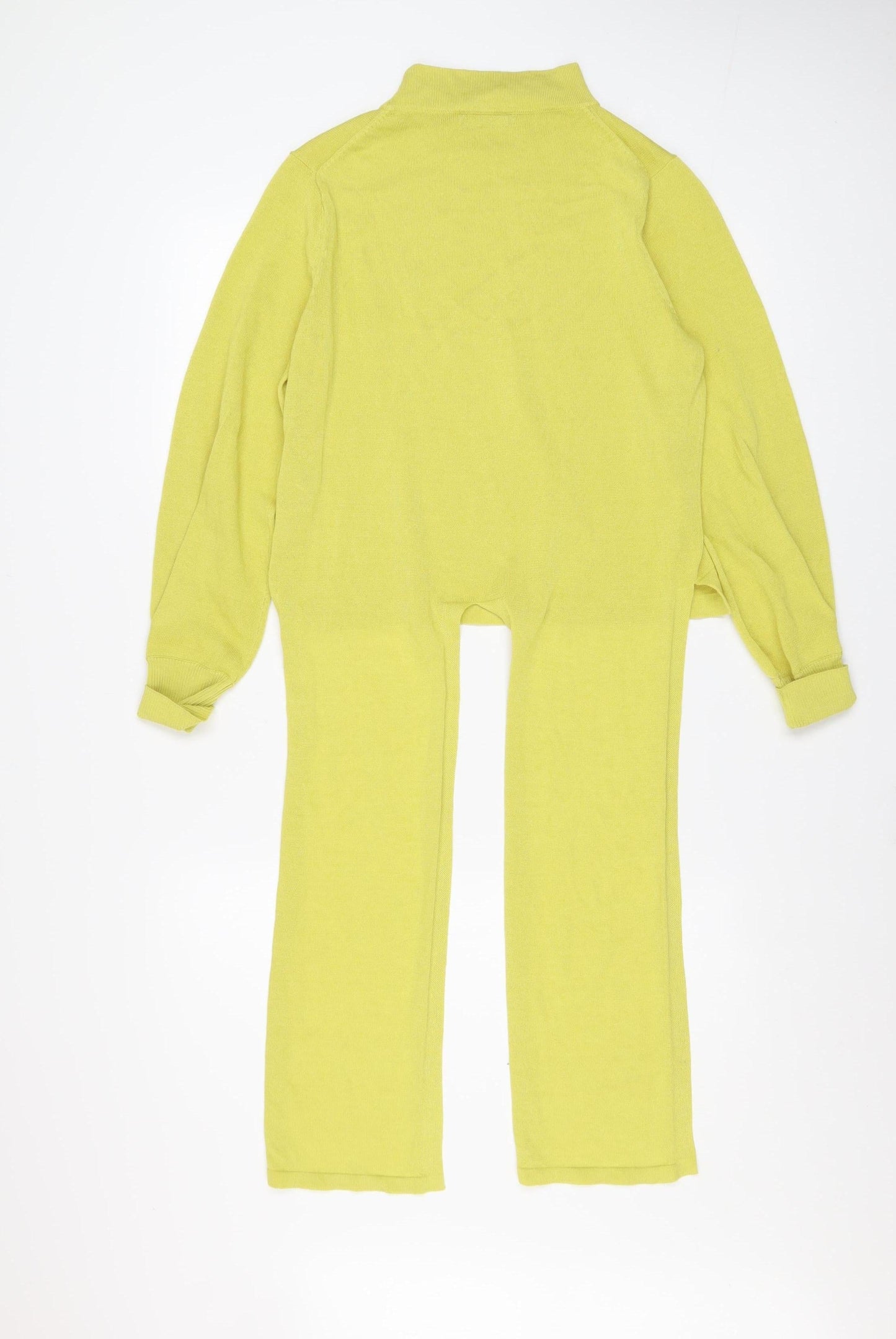 Marks and Spencer Women’s Yellow Roll Neck Jumper Size 6 Lightweight Knit
