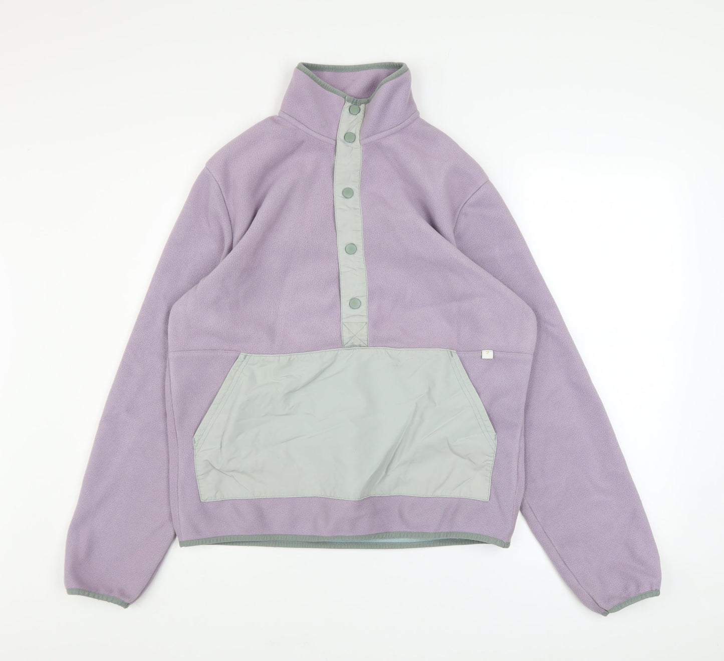 Mens UK Size S Farah Purple Henley Sweatshirt