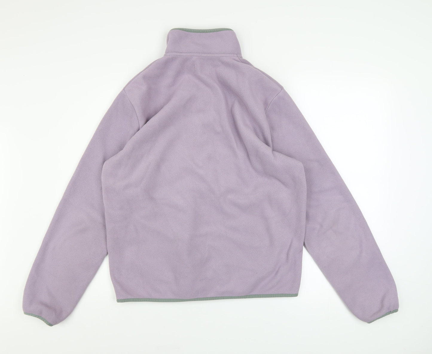 Mens UK Size S Farah Purple Henley Sweatshirt