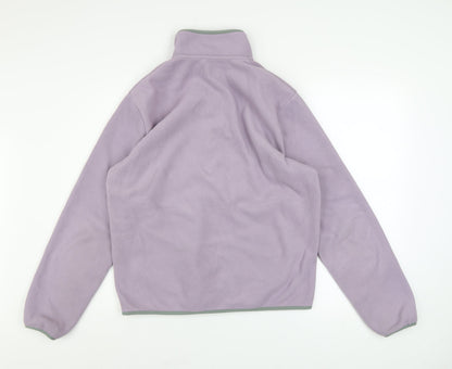 Mens UK Size S Farah Purple Henley Sweatshirt