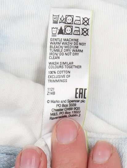 Womens UK Size 10 Marks and Spencer Blue Pullover Sweatshirt