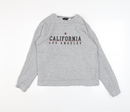 Womens UK Size M Lipsy Grey Pullover Sweatshirt