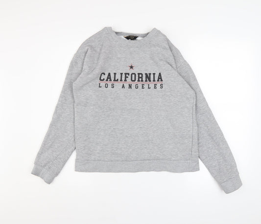 Womens UK Size M Lipsy Grey Pullover Sweatshirt