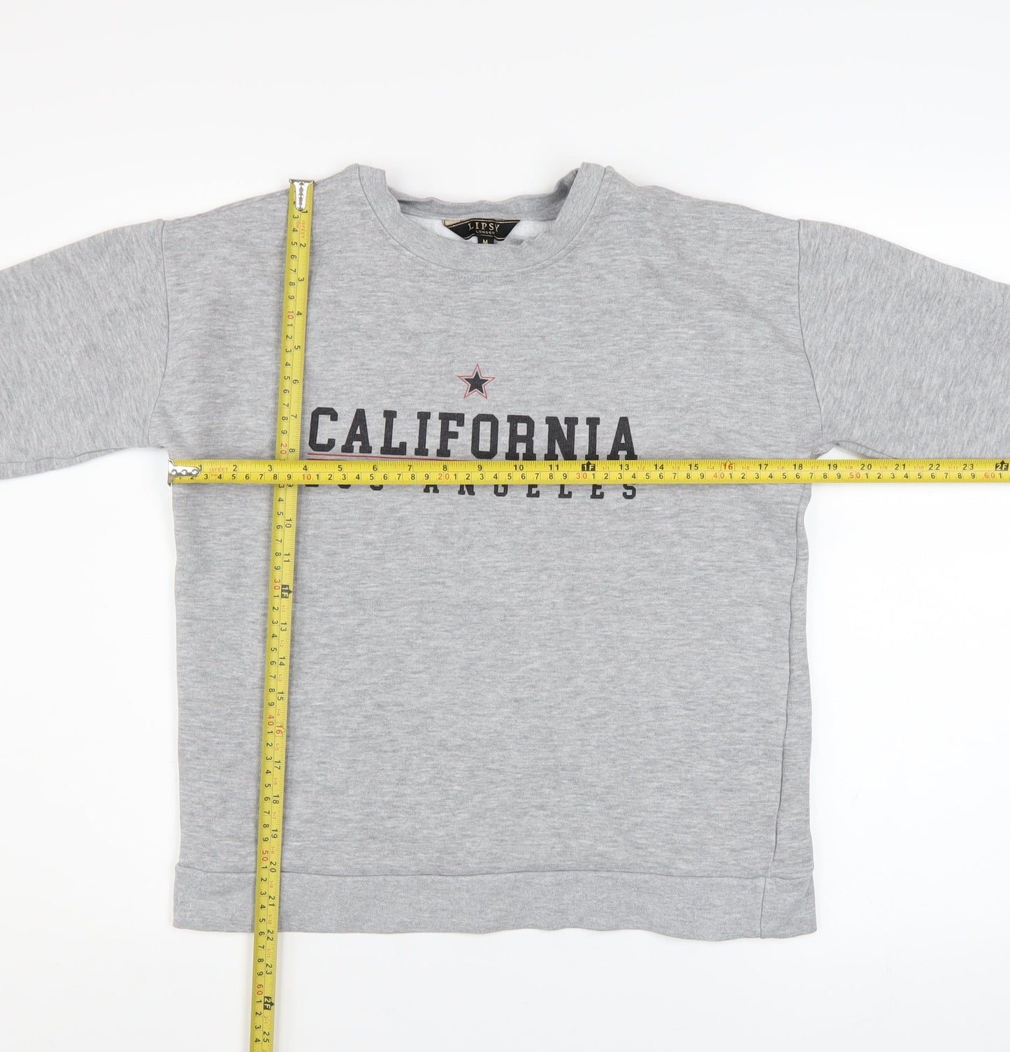 Womens UK Size M Lipsy Grey Pullover Sweatshirt