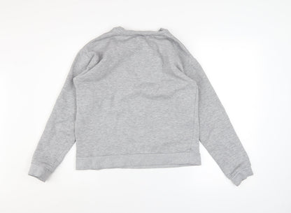 Womens UK Size M Lipsy Grey Pullover Sweatshirt