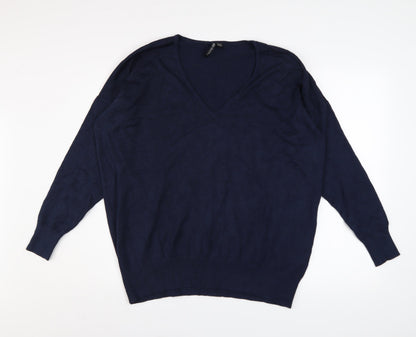 Womens UK Size 20/22 Capsule Blue Pullover Jumper