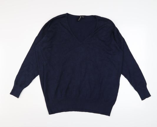 Womens UK Size 20/22 Capsule Blue Pullover Jumper