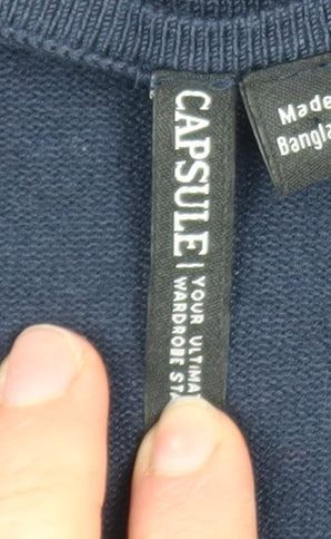 Womens UK Size 20/22 Capsule Blue Pullover Jumper
