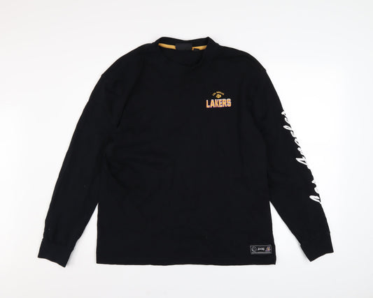 Mens UK Size M NBA Black Pullover Sweatshirt