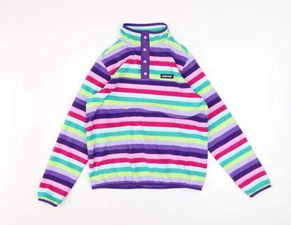 Teens UK Size L Lands' End Multicoloured Pullover Sweatshirt