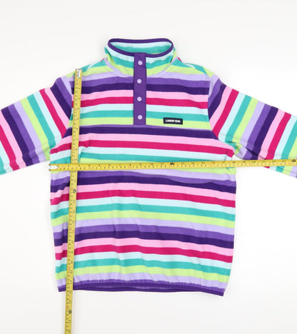 Teens UK Size L Lands' End Multicoloured Pullover Sweatshirt