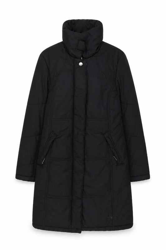 Four Seasons Women's Black Long Puffer Coat Size M